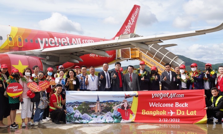 Vietjet khôi phục đường bay thẳng giữa Đà Lạt và Bangkok giá từ 360.000 đồng