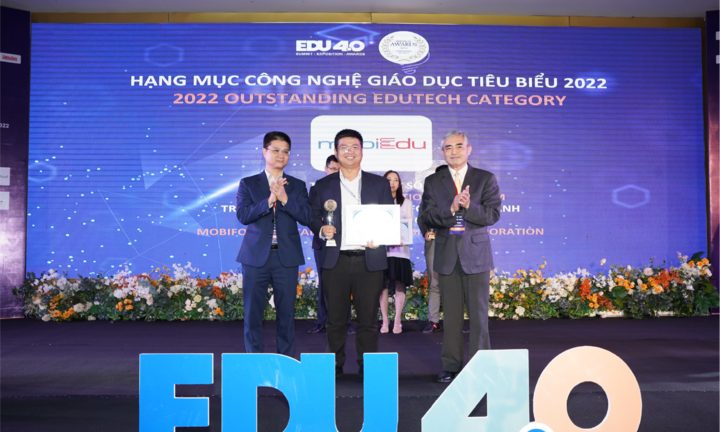 mobiEdu vinh dự được giải thưởng EduTech 2022