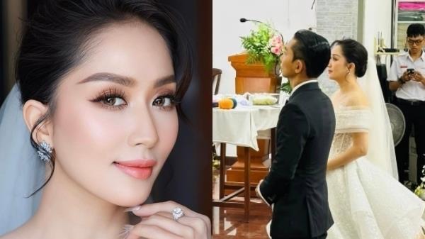 Cô dâu Khánh Thi hạnh phúc trong hôn lễ trang trọng tổ chức tại nhà thờ