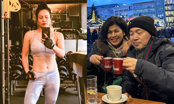 Sao Việt 22/12: Quốc Trung tình tứ bên vợ, Nhật Kim Anh khoe cơ bắp ở tuổi 39