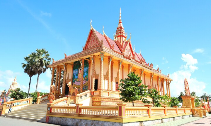 Ngắm ngôi chùa Khmer 135 năm tuổi ở Bạc Liêu