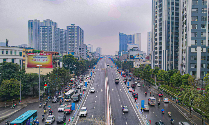 Tuyến đường vành đai gần 10.000 tỷ đồng ở Hà Nội ngày đầu thông xe