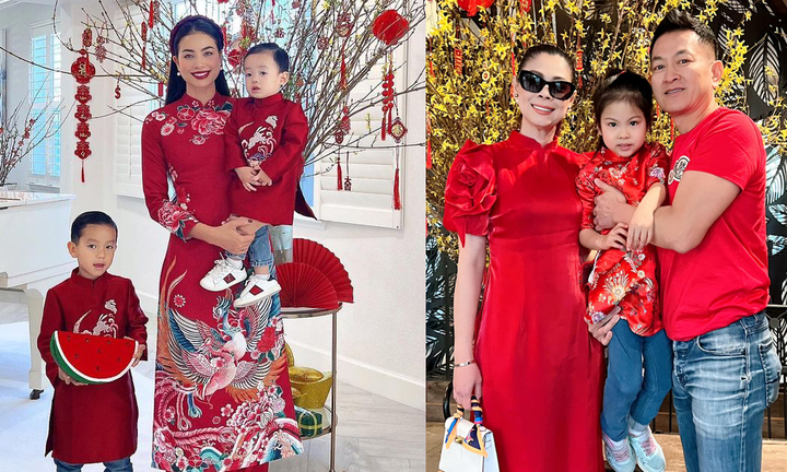 Sao Việt ở nước ngoài diện áo dài, sắm sửa tươm tất đón Tết Quý Mão