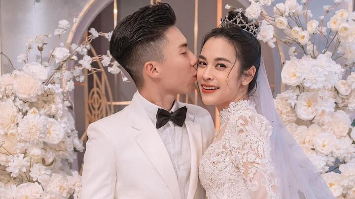 O Sen Ngọc Mai mặc váy cưới, được chồng cầu hôn trên truyền hình