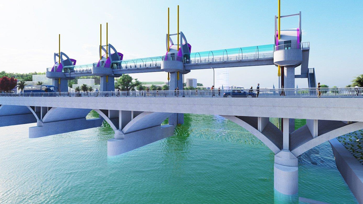 Khởi công đập dâng nước hình hoa Tam giác mạch trên sông Lô, Hà Giang