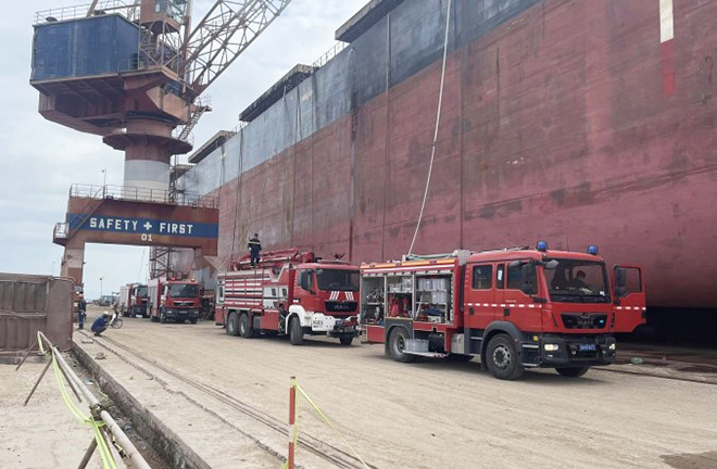 Nguyên nhân tàu biển phát nổ khiến 8 công nhân bị thương ở Quảng Ninh