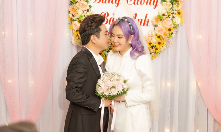 Đám cưới của ca sĩ Bằng Cường với vợ trẻ Bảo Anh kém 12 tuổi