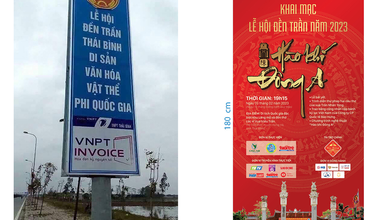 Sự thật về biển quảng cáo đền Trần Thái Bình 'phi quốc gia' gây xôn xao dư luận