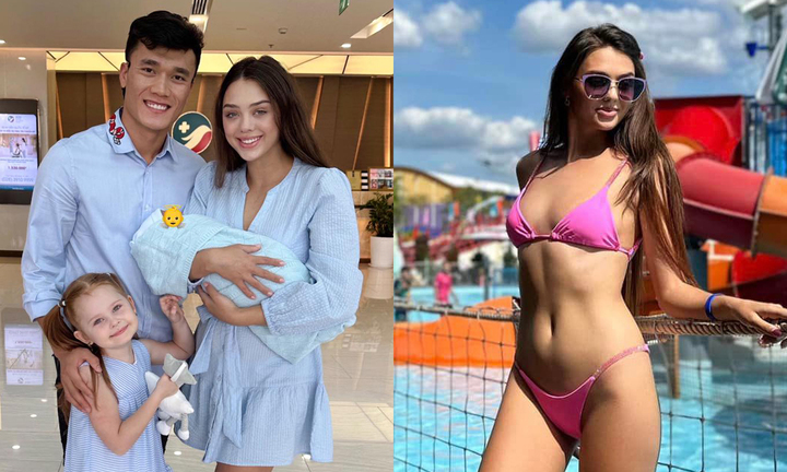 Vợ Tây của Bùi Tiến Dũng lấy lại vóc dáng nóng bỏng chỉ 2 tháng sau sinh