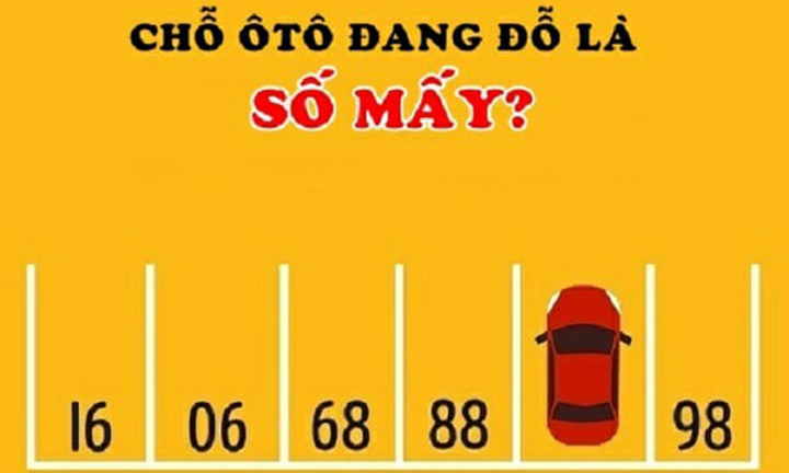 Người IQ cao chưa chắc trả lời được: Ô tô đang đỗ ở ô số mấy?
