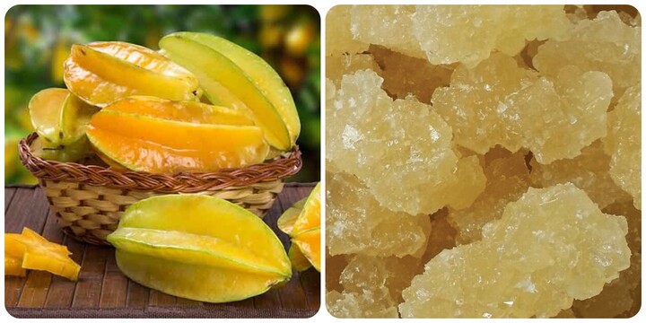 Khế chua ngâm đường phèn có tác dụng gì?