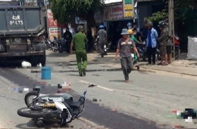 Xe đầu kéo va chạm xe máy, hai người thiệt mạng ở Quảng Nam