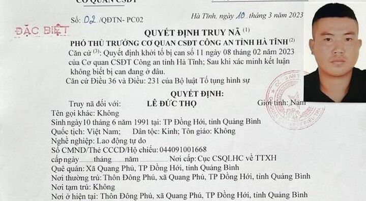 Truy nã đặc biệt gã thanh niên trong đường dây cá độ 6.000 tỷ đồng