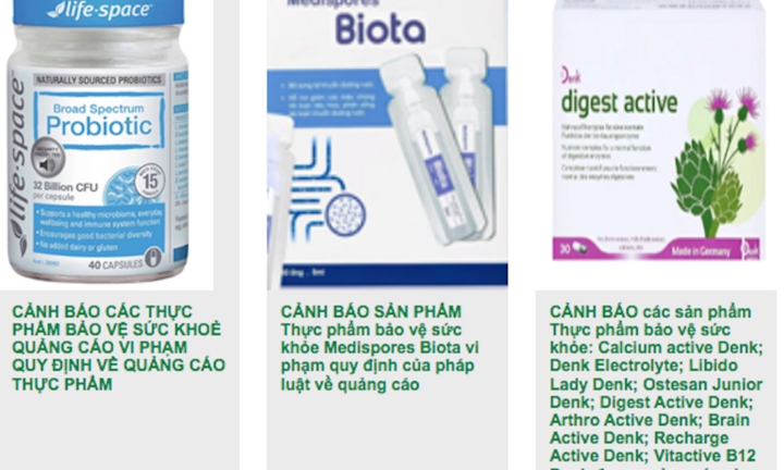Bộ Y tế cảnh báo gần 20 loại thực phẩm chức năng quảng cáo sai sự thật