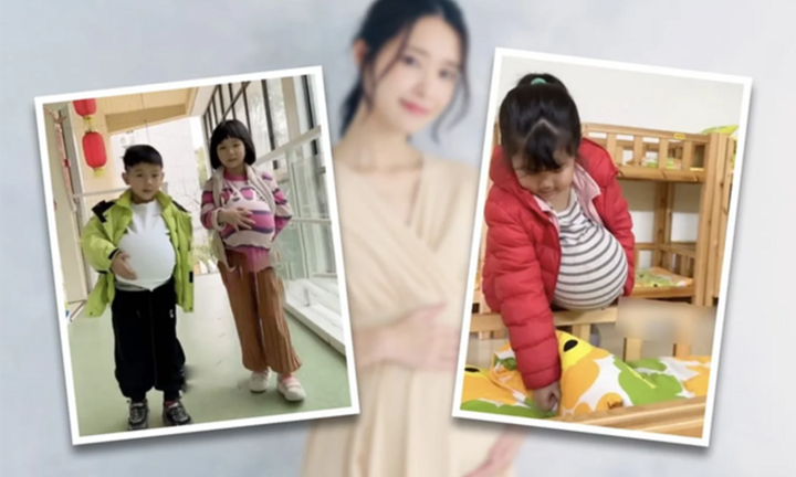 Trẻ 'giả mang bầu' ở trường mẫu giáo gây xôn xao mạng xã hội