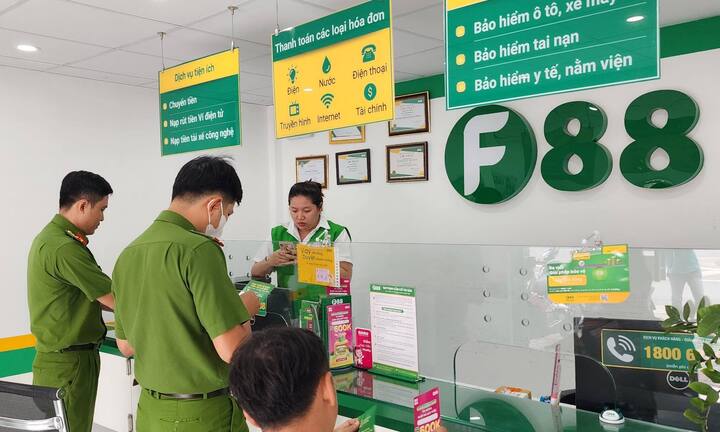 Công an kiểm tra 13 chi nhánh F88 ở Cần Thơ