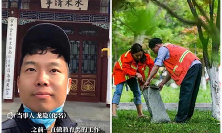 Thạc sĩ đại học hàng đầu bỏ việc lương cao làm công nhân vệ sinh