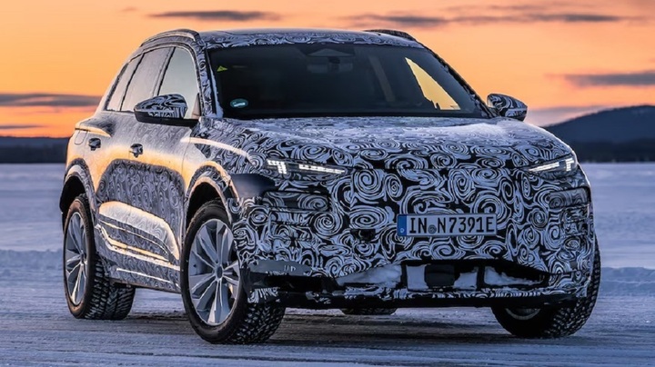 Hé lộ hình ảnh thử nghiệm thực tế của Audi Q6 e-tron 