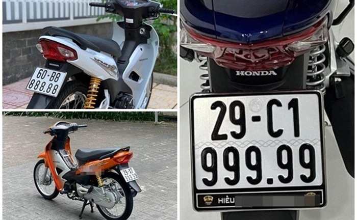 3 xe máy Honda Wave biển số độc, đắt ngang ô tô 
