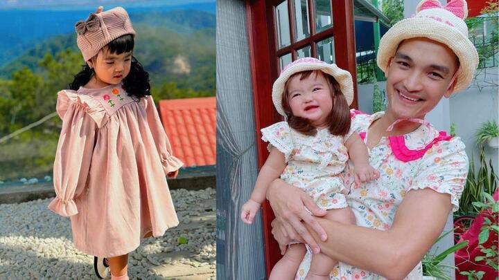 Con gái Mạc Văn Khoa điệu đà đội tóc giả, ‘mắt hí’ đáng yêu hệt búp bê