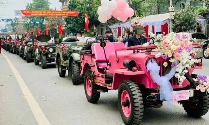 Đoàn xe Jeep 'diễu hành' rước dâu ở Thái Nguyên: Tạm giữ 6 xe đục số khung