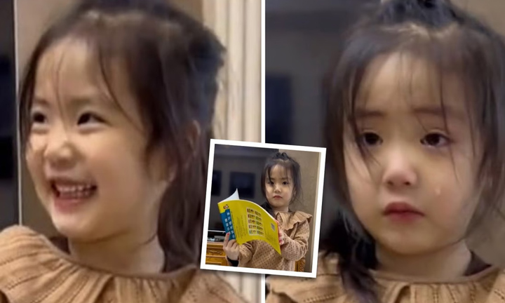 Mở món quà bố tặng, cô bé hào hứng rồi bật khóc khi thấy thứ bên trong