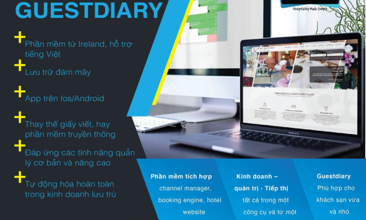 Hotel PMS GuestDiary - 'chìa khóa vàng' cho khách sạn vừa và nhỏ mùa du lịch