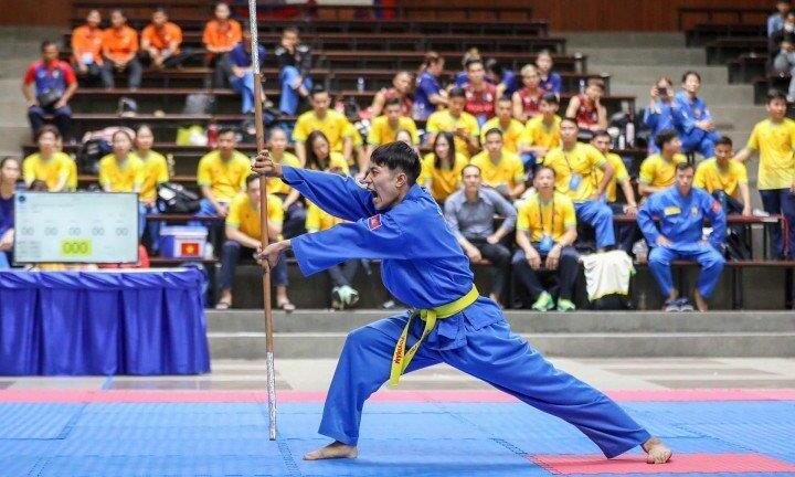 Chủ nhà Campuchia thắng lớn Giải Vovinam Đông Nam Á 2023 trước thềm SEA Games