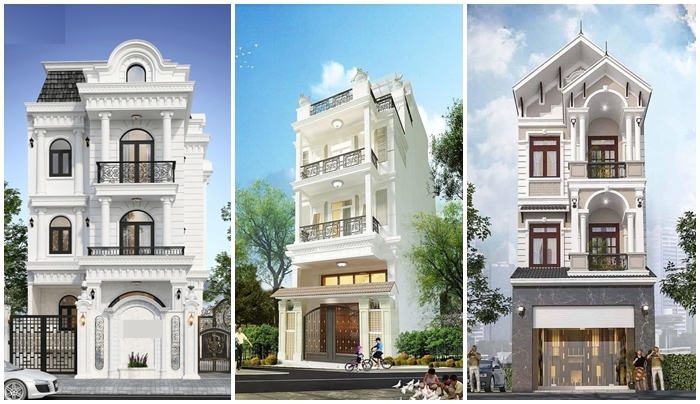 Top 10 mẫu nhà 3 tầng tân cổ điển đẹp xiêu lòng