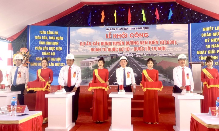 Bình Định khởi công tuyến đường ven biển gần 1.500 tỷ đồng