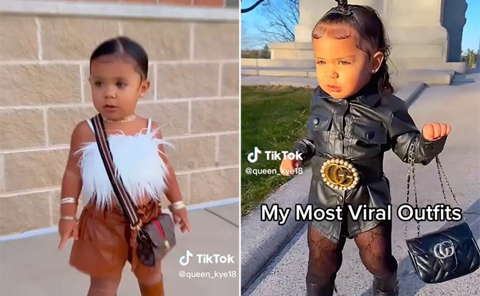 Người mẹ gây tranh cãi khi cho con gái 2 tuổi diện đồ theo phong cách người lớn