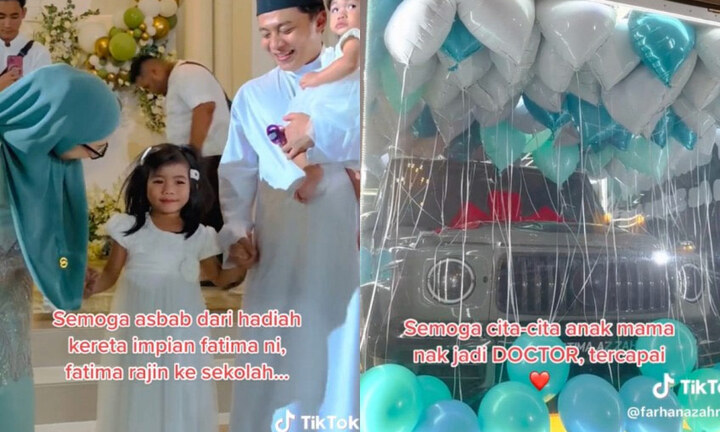 Mẹ tặng con gái 5 tuổi ô tô Mercedes 9,5 tỷ đồng để tạo động lực cho con đi học