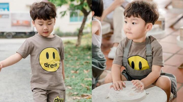 Con trai Hòa Minzy ra dáng soái ca nhí khi đổi kiểu tóc mới