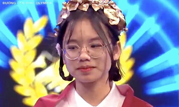 Nữ sinh đầu tiên giành vòng nguyệt quế Đường lên đỉnh Olympia 2023