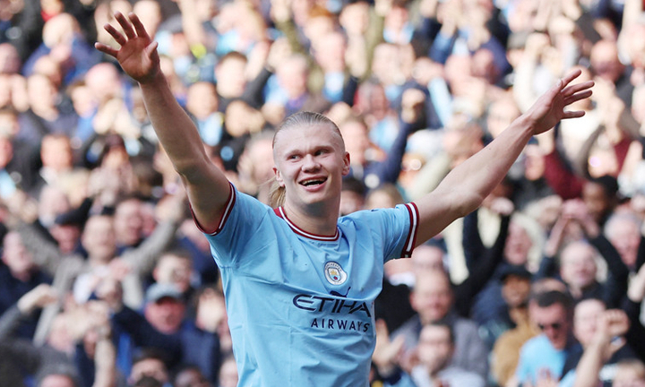 Haaland ghi cú đúp, Man City thắng dễ Leicester