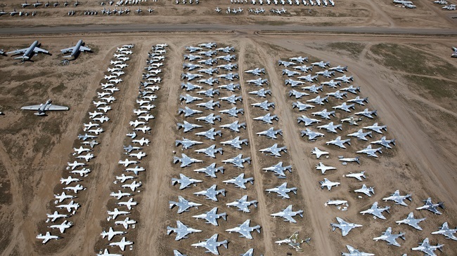 'Nghĩa địa' máy bay quân sự lớn nhất thế giới