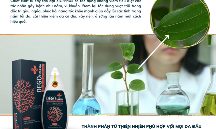 Dego Pharma: Xóa bỏ nỗi lo nấm da đầu