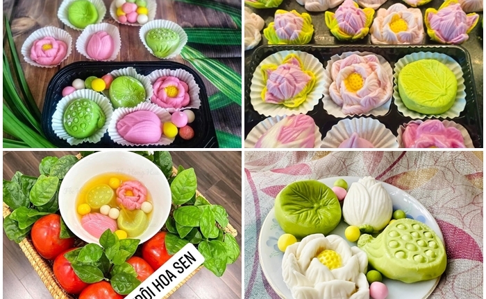 Chị em săn mua bánh trôi hình hoa siêu đẹp mắt cho ngày Tết Hàn thực