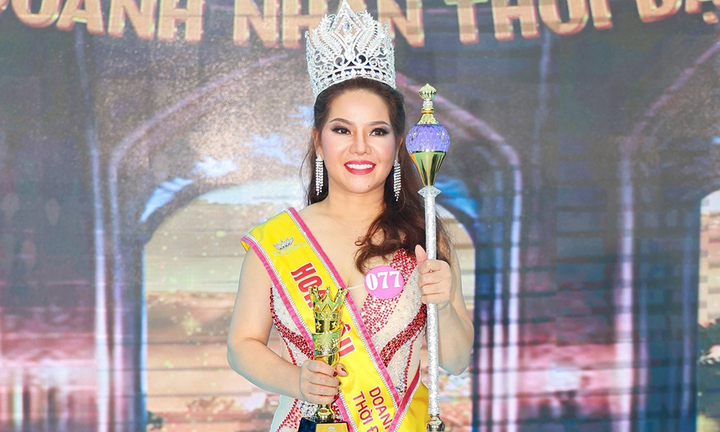 Nữ giám đốc công ty thuỷ sản đăng quang Hoa hậu Doanh nhân thời đại 2023