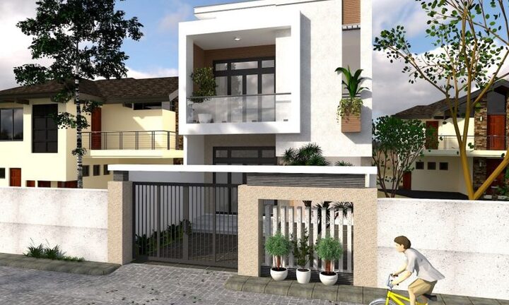 Những mẫu nhà 1 trệt 1 lầu mái bằng tiết kiệm chi phí xây dựng