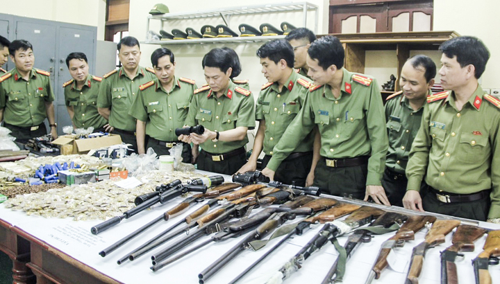 Thanh Hoá: Triệt phá thành công 2 đường dây chế tạo, mua bán vũ khí quy mô lớn