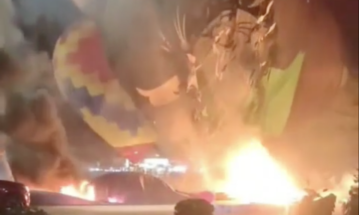 Khinh khí cầu ở Tuyên Quang cháy và phát nổ, 5 người bị thương