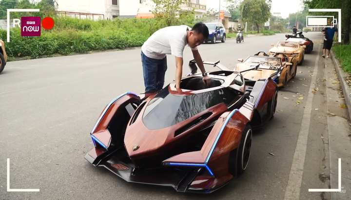 Dàn 'siêu xe' bằng gỗ trị giá tiền tỷ của chàng trai Bắc Ninh