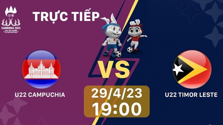 Xem trực tiếp Campuchia - Timor Leste - Bảng A bóng đá nam SEA Games 32