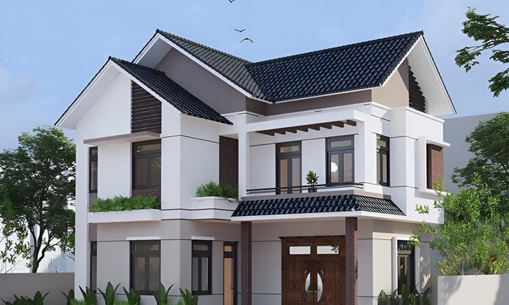 Top 5 mẫu nhà 1 trệt 1 lầu hiện đại, tiết kiệm chi phí xây dựng