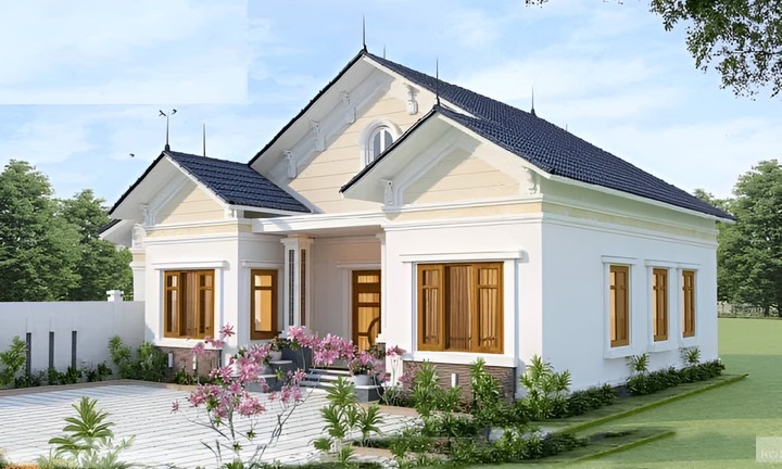 Những mẫu nhà cấp 4 có 4 phòng ngủ 120m2 đẹp nhất hiện nay