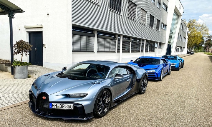 Bộ 3 Bugatti hàng hiếm hội tụ tại Đức