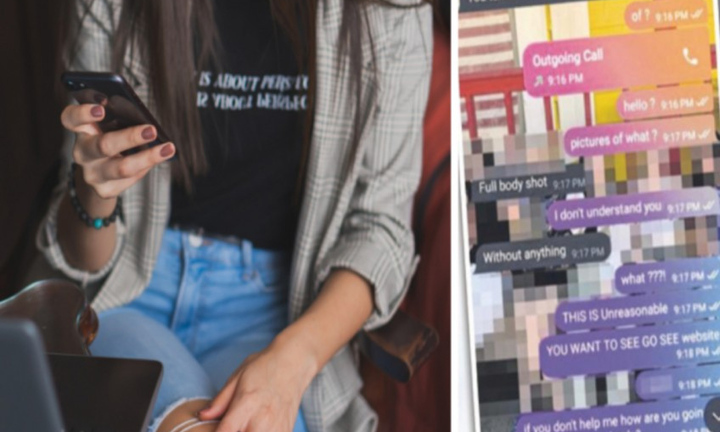 Nữ sinh trung học bị ép gửi ảnh nhạy cảm để trả nợ