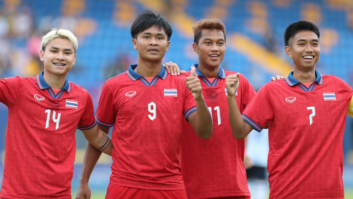 Đánh bại U22 Lào, U22 Thái Lan tạm chiếm ngôi đầu bảng B SEA Games 32