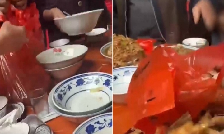 Ngồi cùng mâm cưới với người trung tuổi, chàng trai sốc vì văn hoá lấy phần